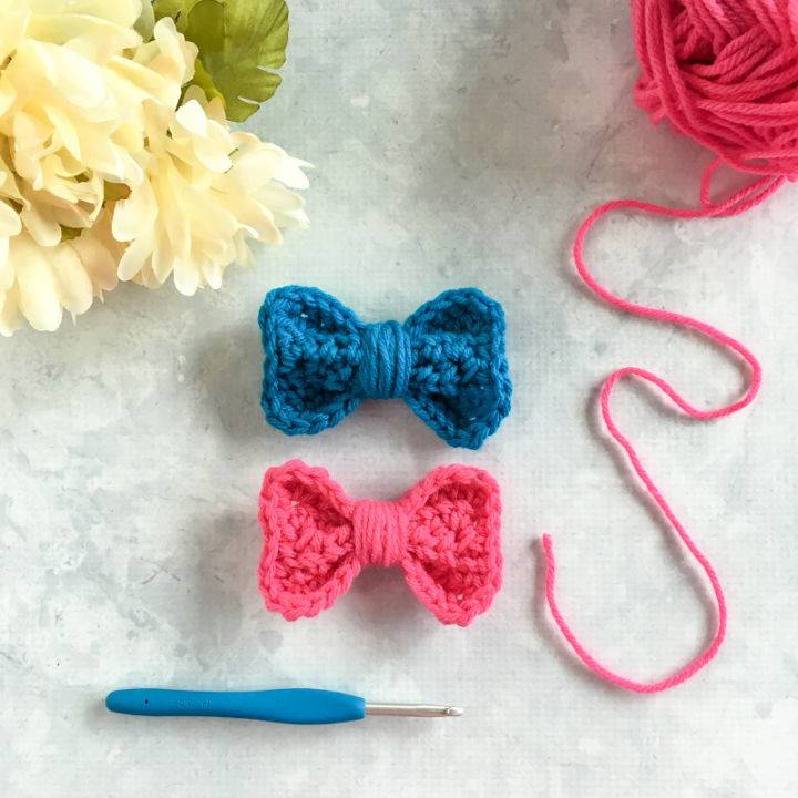 Cute Crochet Bow Free Pattern