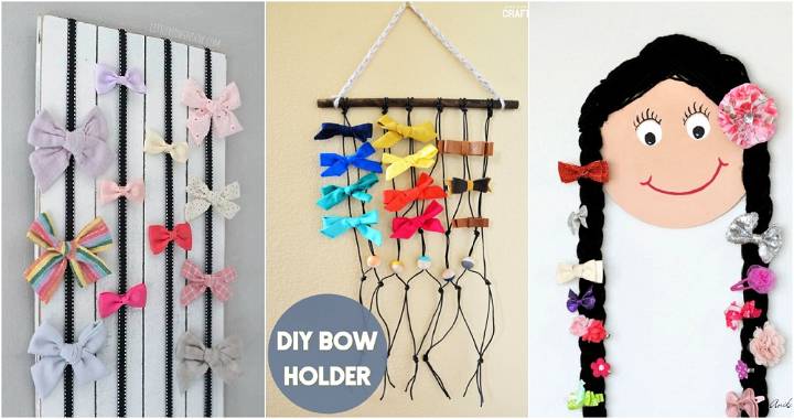 20 Easy DIY Bow Holder Ideas - DIY Hair Bow Holder