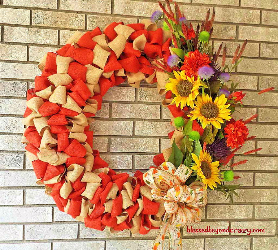 DIY Fall Burlap Wreath