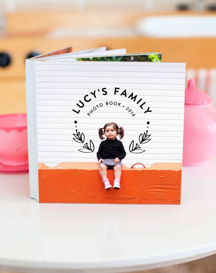 DIY Family Photo Board Book