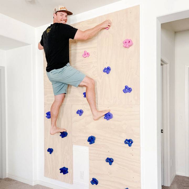 DIY Indoor Kids Rock Climbing Wall