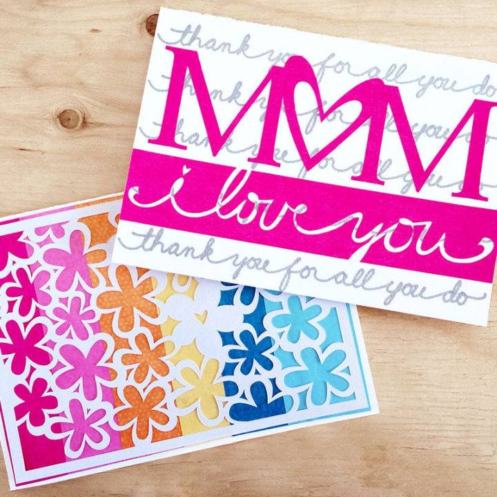 DIY Mothers Day Cards With Your Cricut