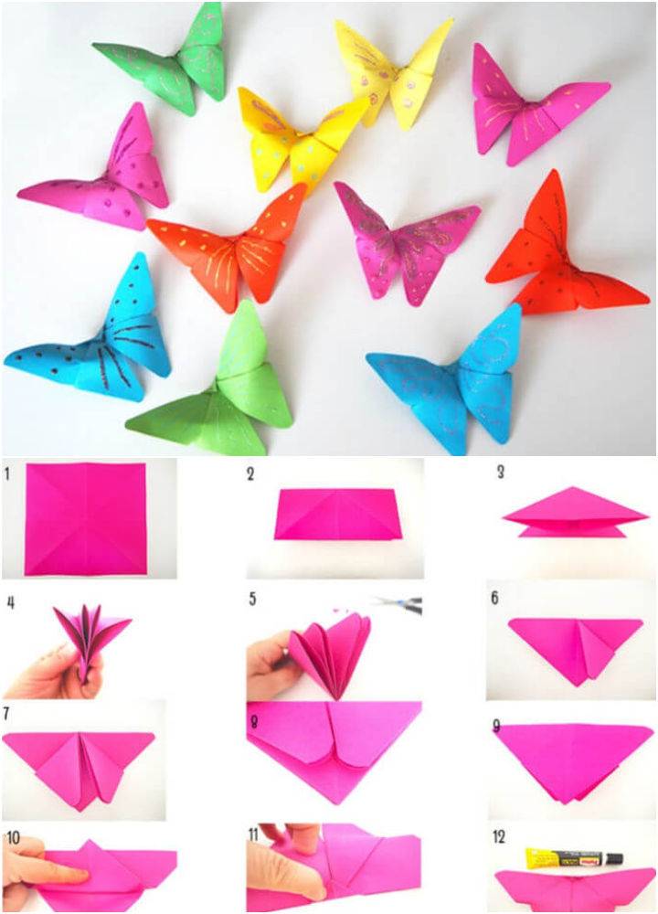 DIY Paper Origami Butterflies