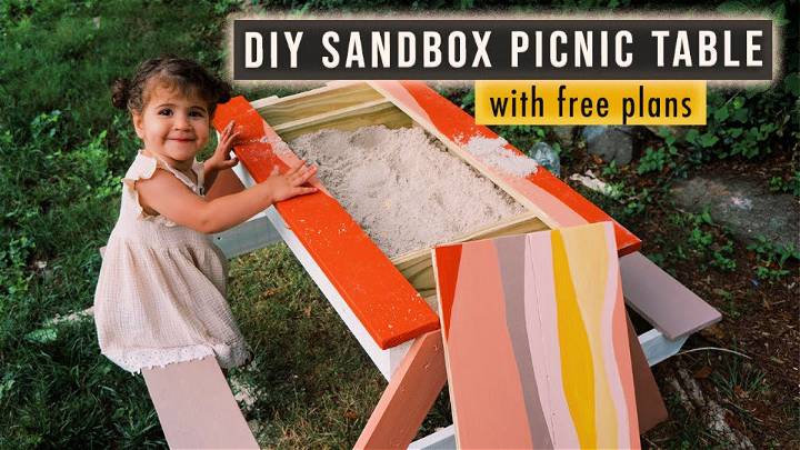 DIY Sandbox Picnic Table Plan