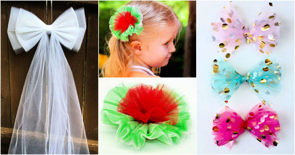 How to make a bow for present using tulle 