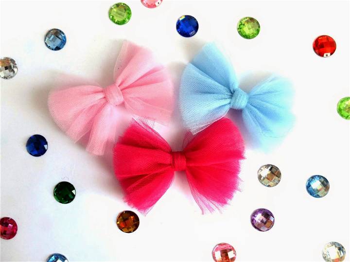 Tulle Bow With Details Instructions