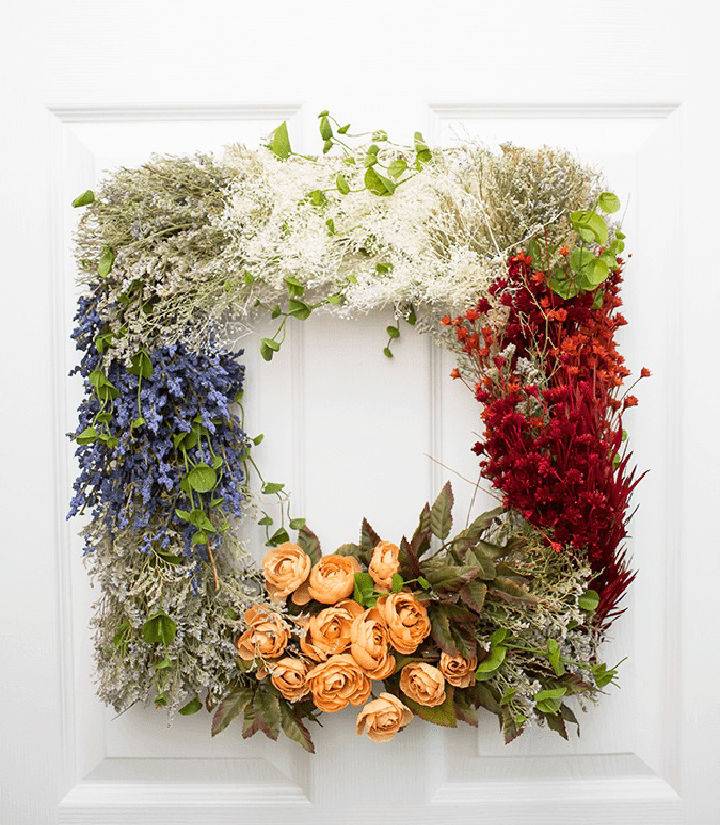 DIY Vintage Floral Wreath