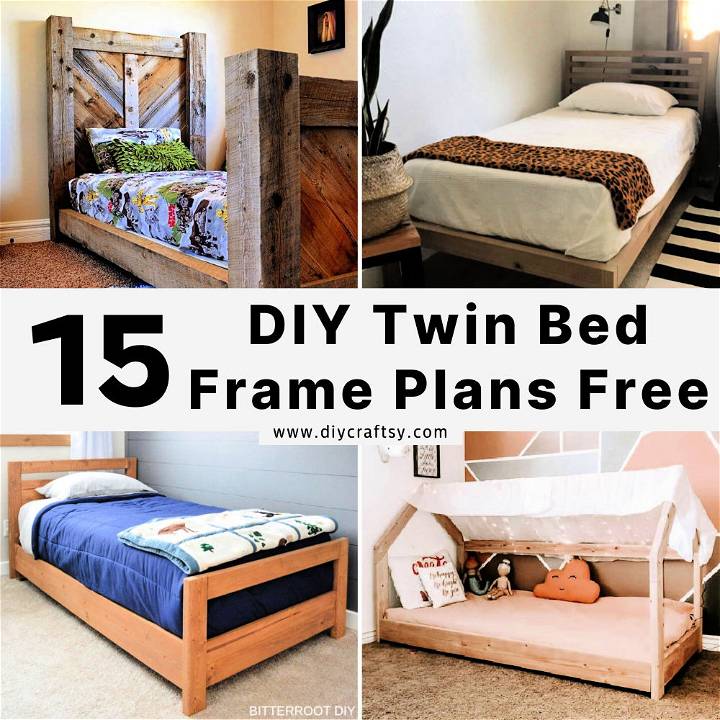 DIY twin bed frame plans