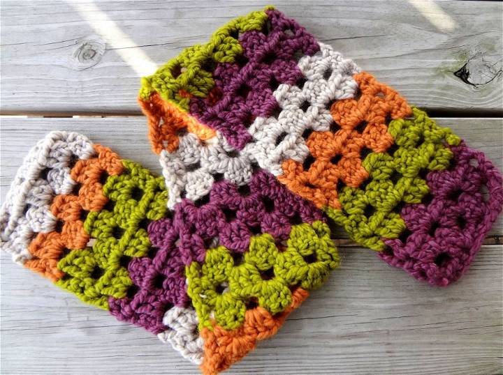 Easy Crochet Scrap Love Scarf Free Pattern