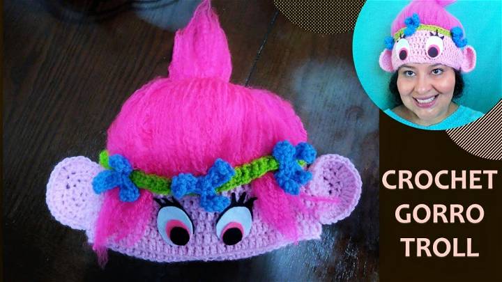 Easy Crochet Troll Hat Pattern