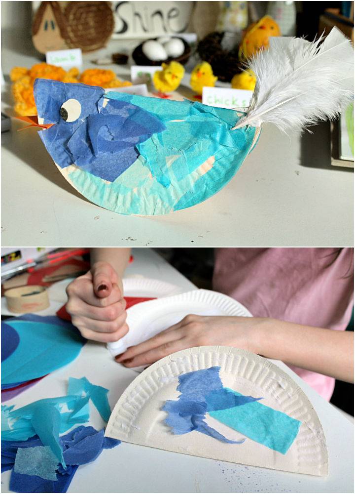 Easy DIY Paper Plate Bird