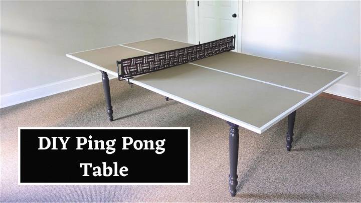 Easy DIY Ping Pong Table Tutorial