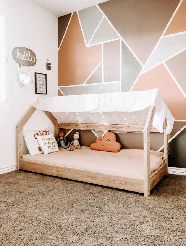 Easy DIY Twin Size House Bed