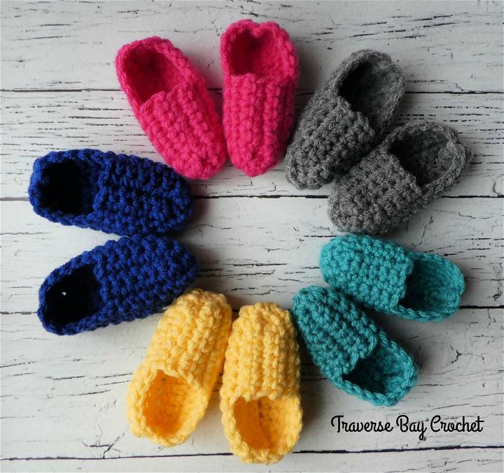 Easy Peasy Crochet Baby Booties Pattern