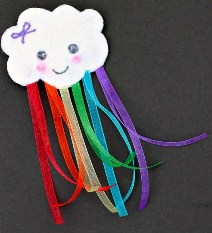 Easy to Make Rainbow Barrette