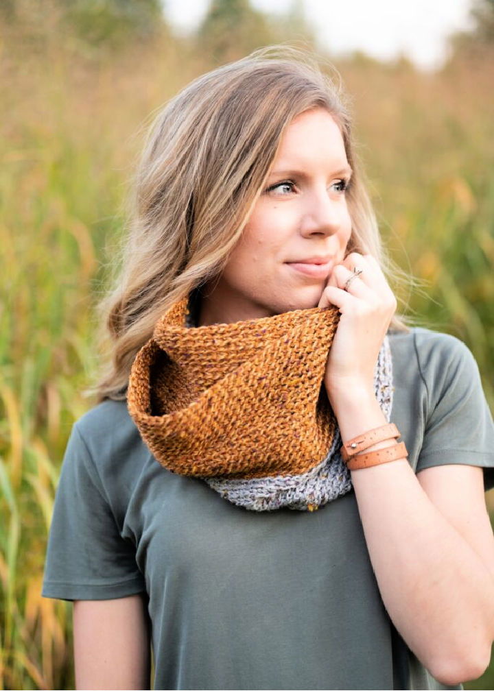 Eternity Crochet Half N Half Infinity Scarf Pattern