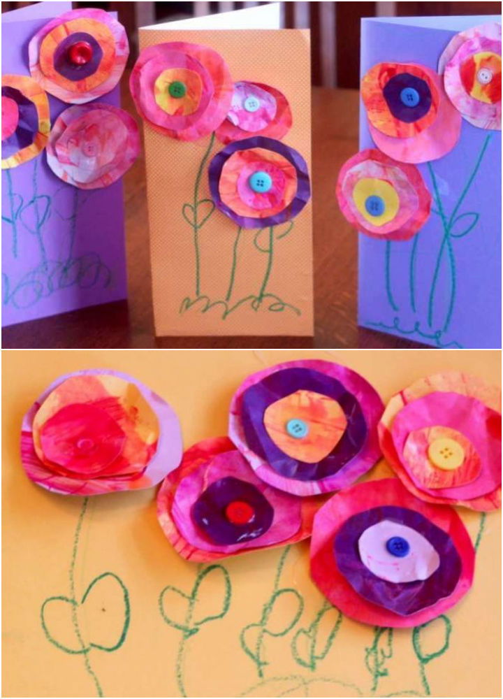 Flower Card for Kids to Make for Mothers Day