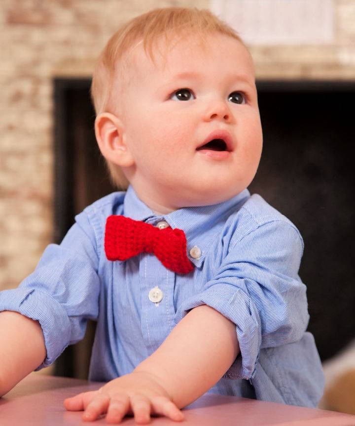 Free Crochet Baby Bow Tie Pattern