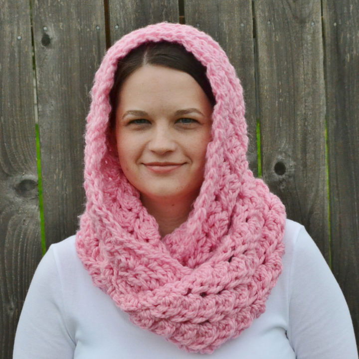 Free Crochet Hooded Infinity Scarf Pattern