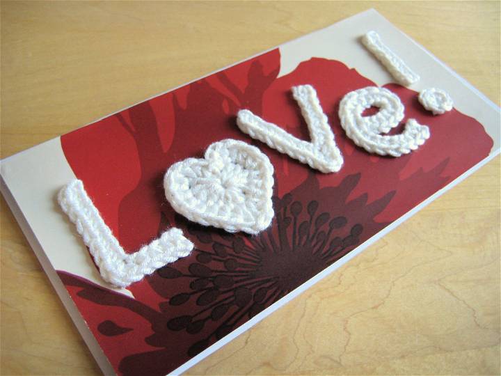 Homemade Love Letters Art - Free Crochet Pattern