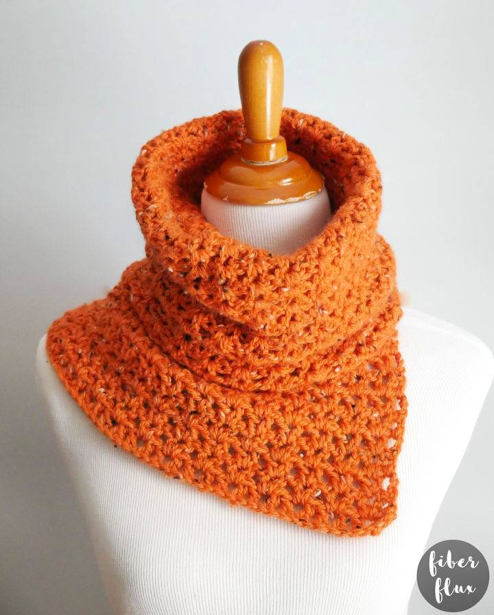 Crochet Pumpkin Muffin Cowl - Free Pattern
