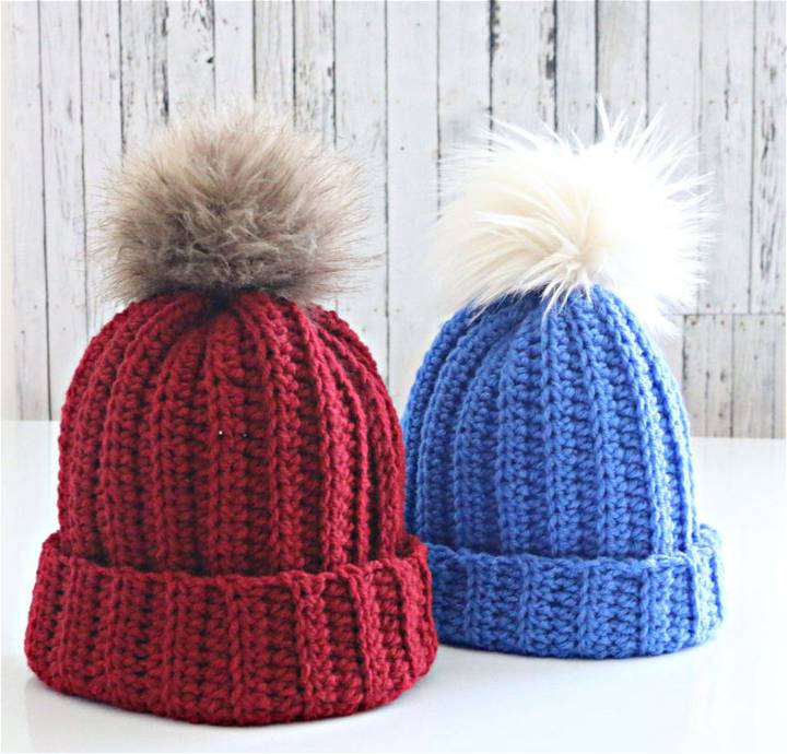 Free Crochet Worsted Weight Yarn Hat Pattern