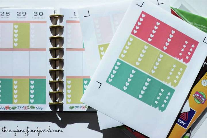 Free Happy Planner Stickers with Cricut Explore