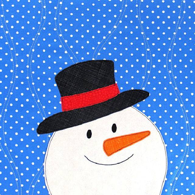 Free Snowman Appliqué Sewing Pattern