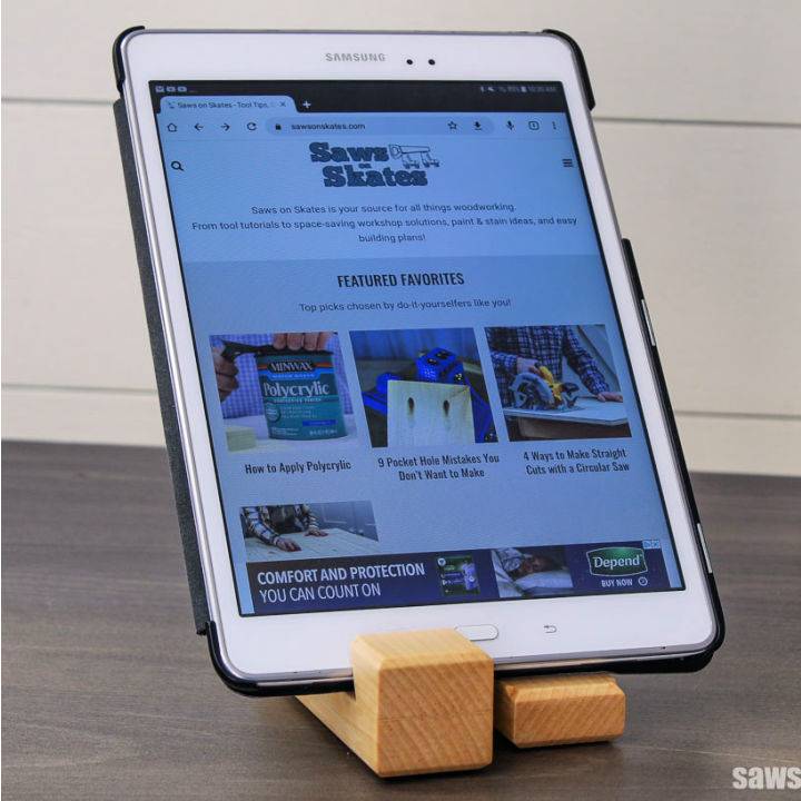 Free Tablet Stand Woodworking Plan