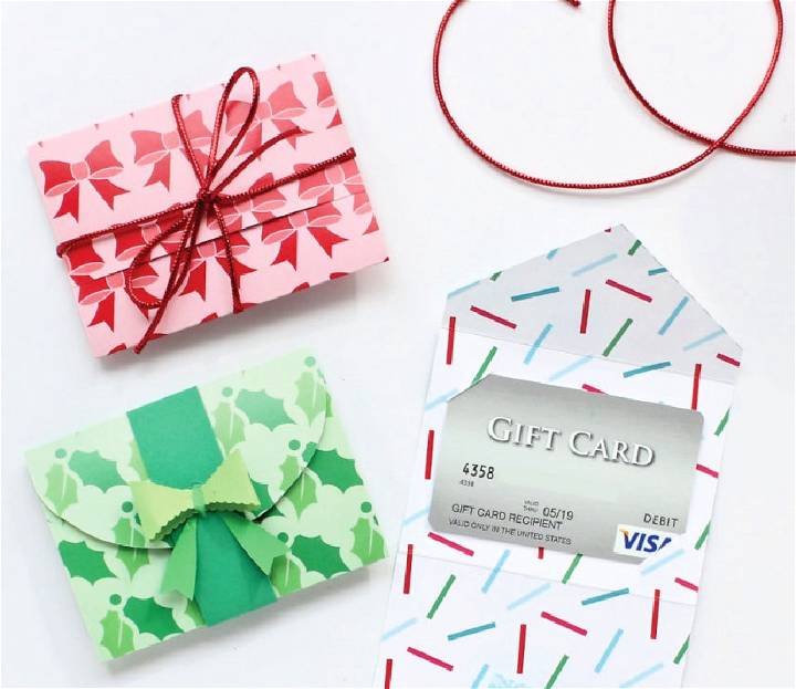 Gift Card Holders with Printable Template