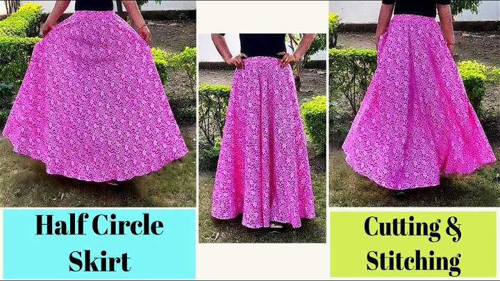 Half Circular Skirt Sewing Pattern