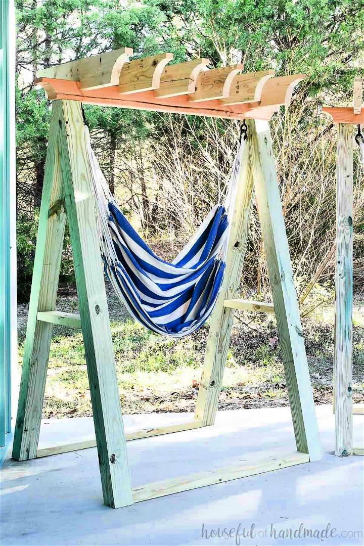 Hammock Chair Stand with Pergola Top