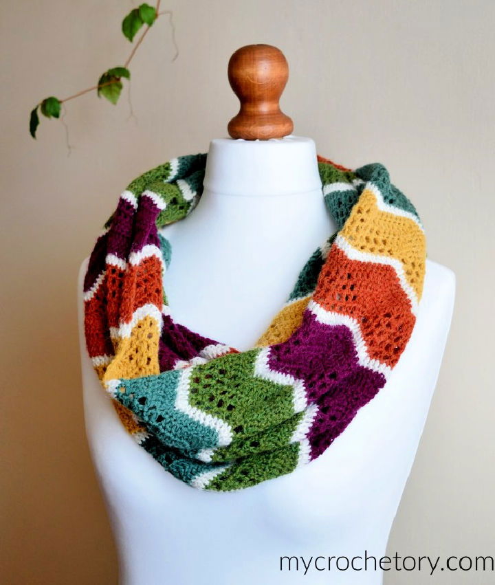 How to Crochet Loop Scarf - Free Pattern