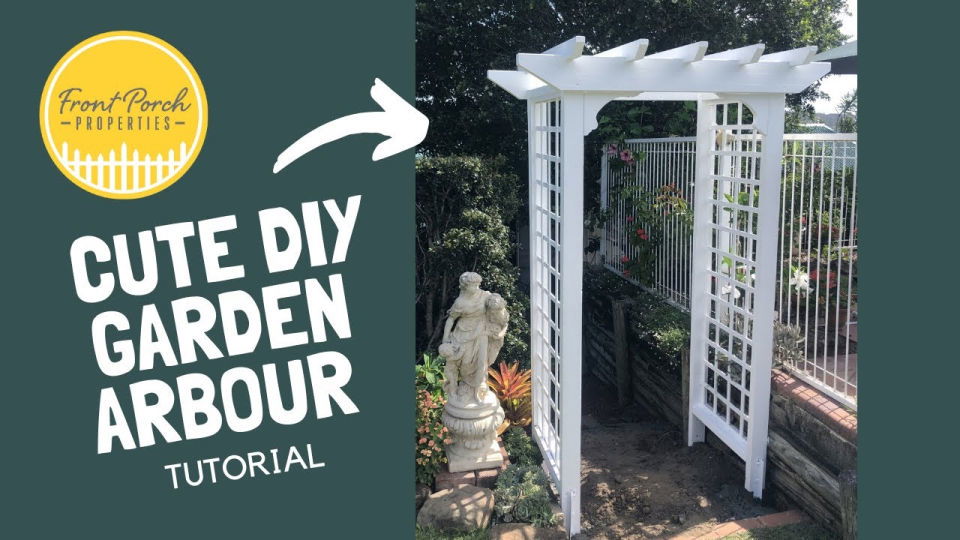 Homemade Arbor Trellis