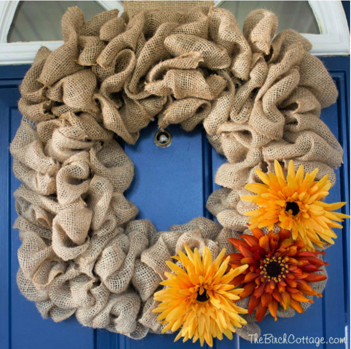 Homemade Burlap Wreath Best Gift Idea