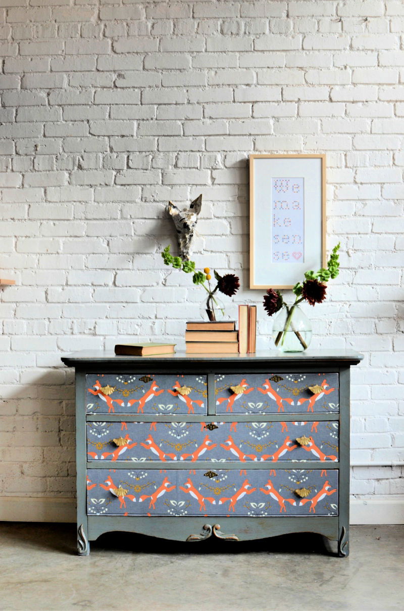 Cool Homemade Decoupage Dresser