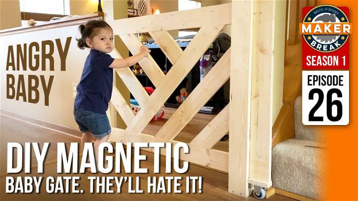 Homemade Magnetic Baby Gate