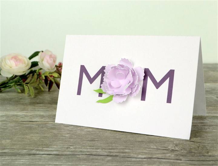 Homemade Mothers Day Carnation Card