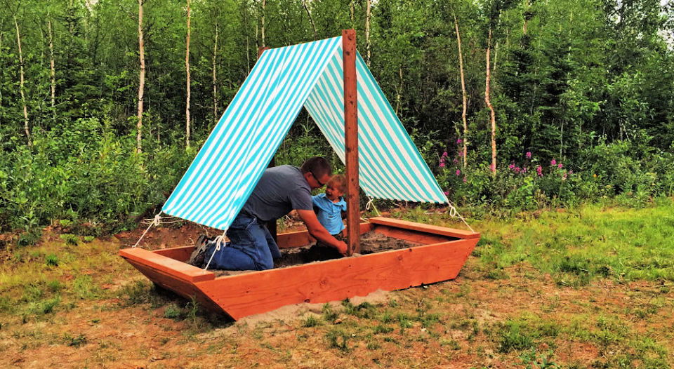 How to Build Boat Sandpit