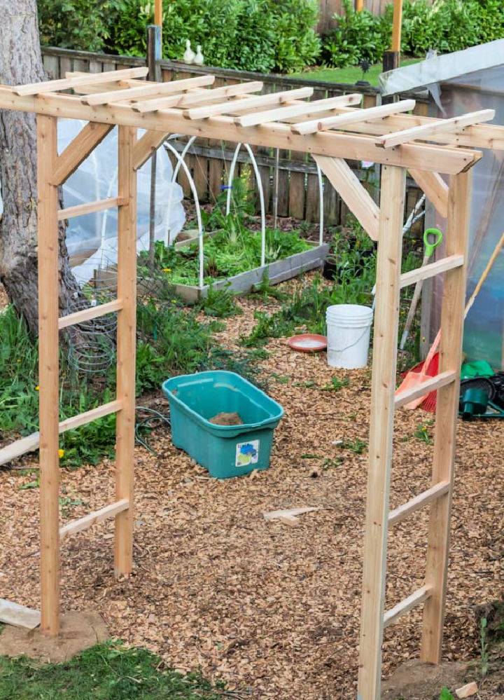 How to Build a Freestanding Arbor