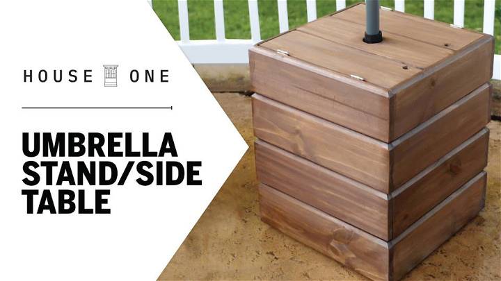 How to Build an Umbrella Stand Side Table