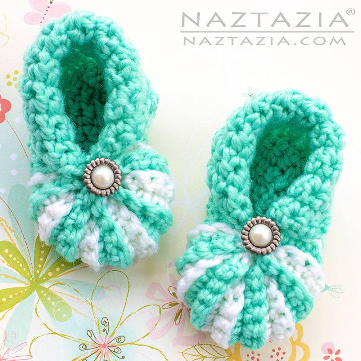 How to Crochet Baby Booties - Free Pattern