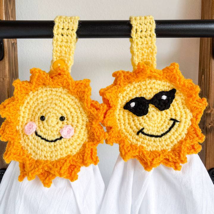 How to Crochet Sun Towel Topper Free Pattern