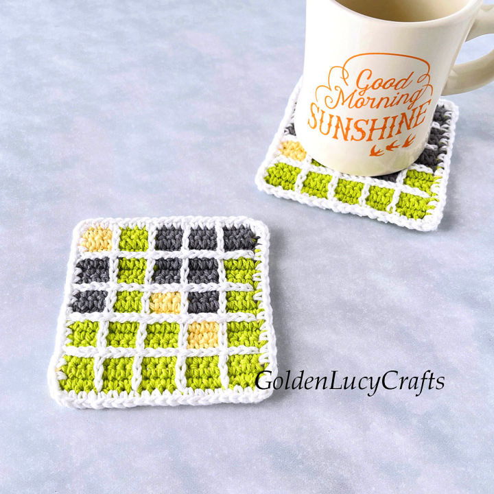 How to Crochet Wordle Coasters