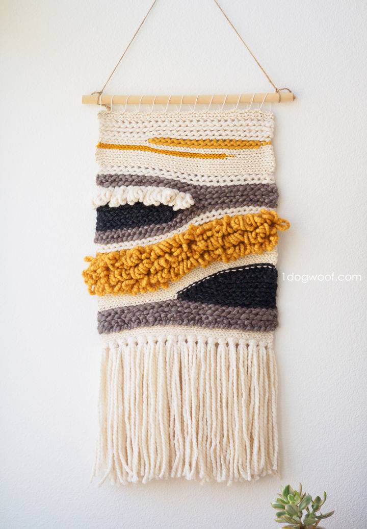 How to Crochet Woven Wall Hanging