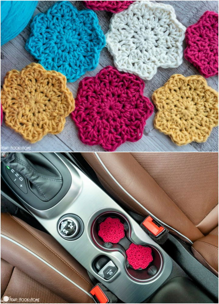 How to Crochet a Car Coaster Step by Step