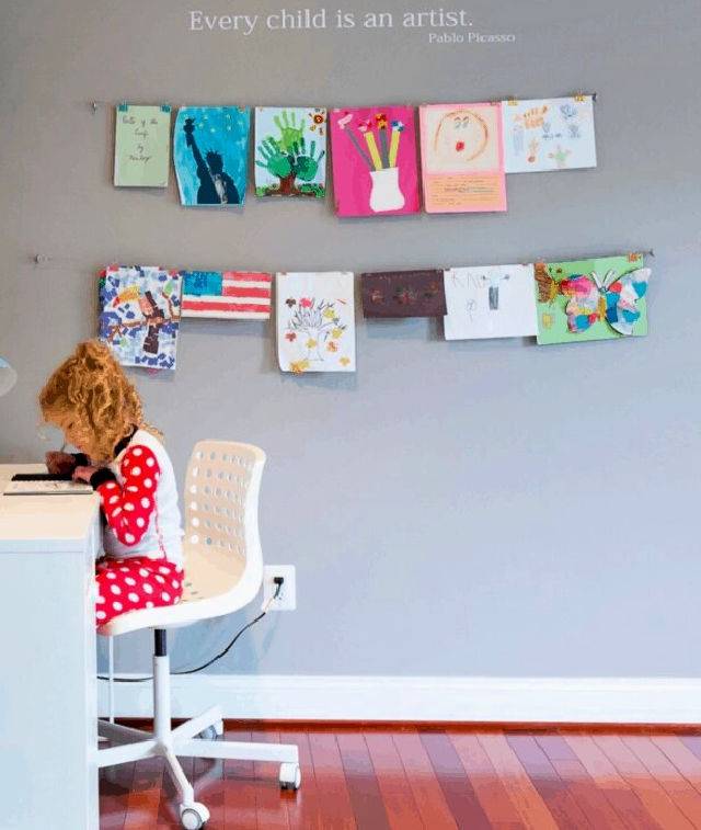 How to Display Kids’ Artwork at Home
