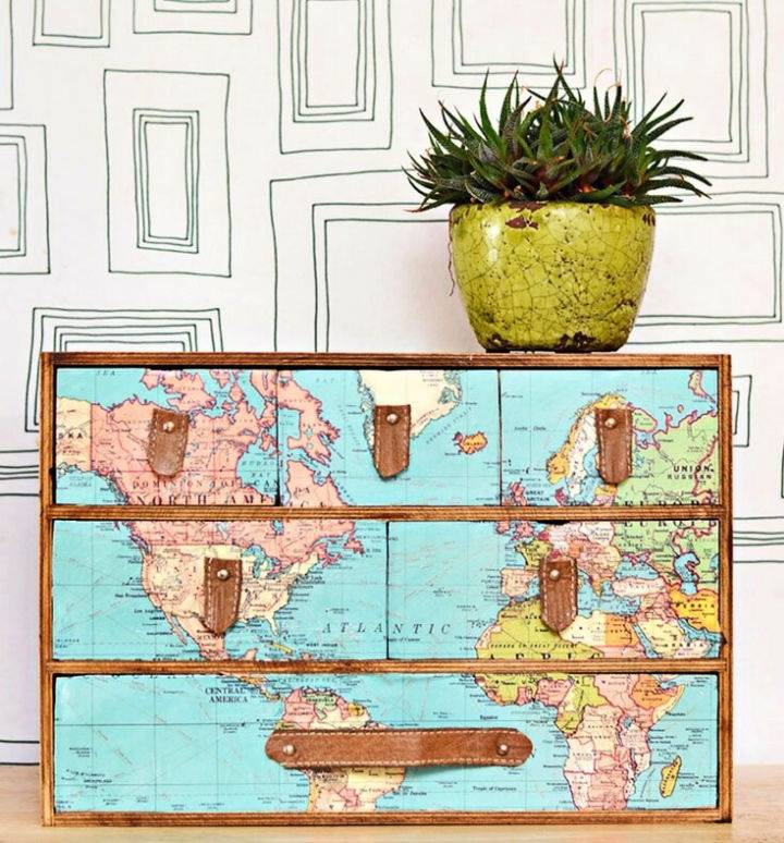 How to Make IKEA Moppe Map Drawers