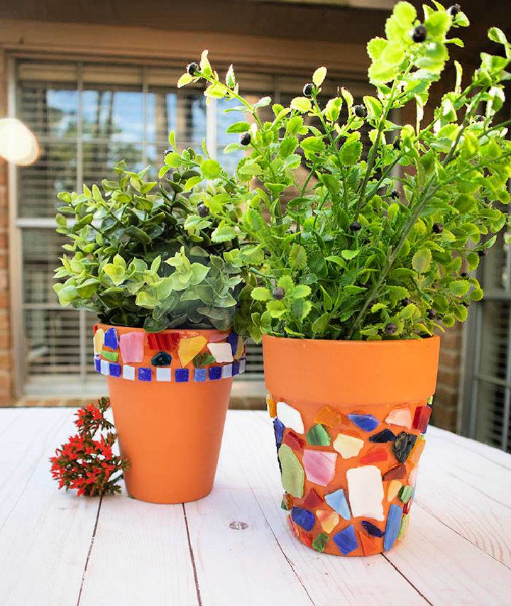 How to Make Mosaic Garden Pots