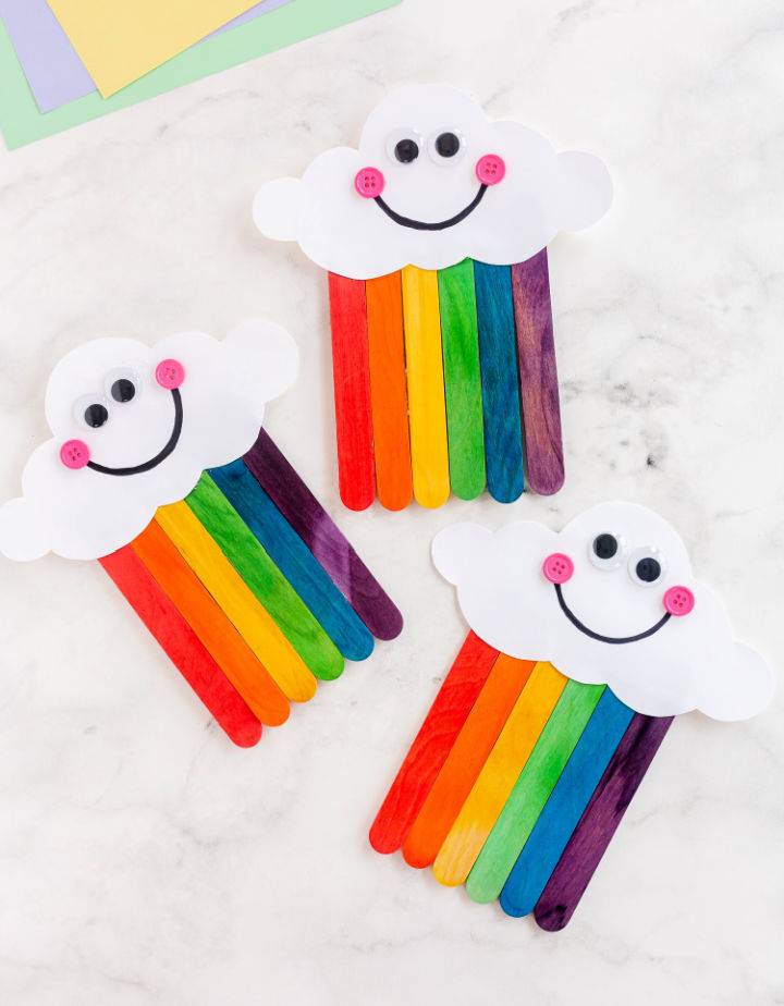How to Make Popsicle Stick Rainbow